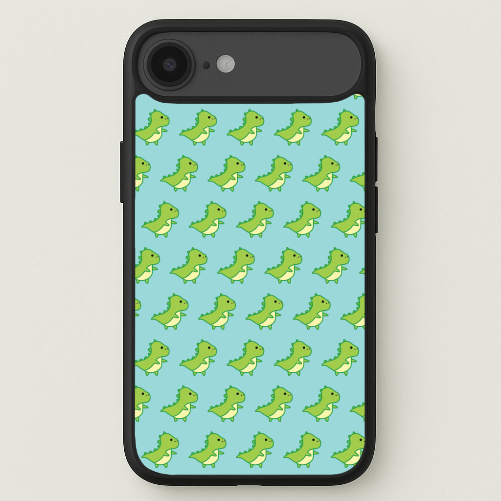Green Dinosaurs Pattern - Dinosaurs Phone Case