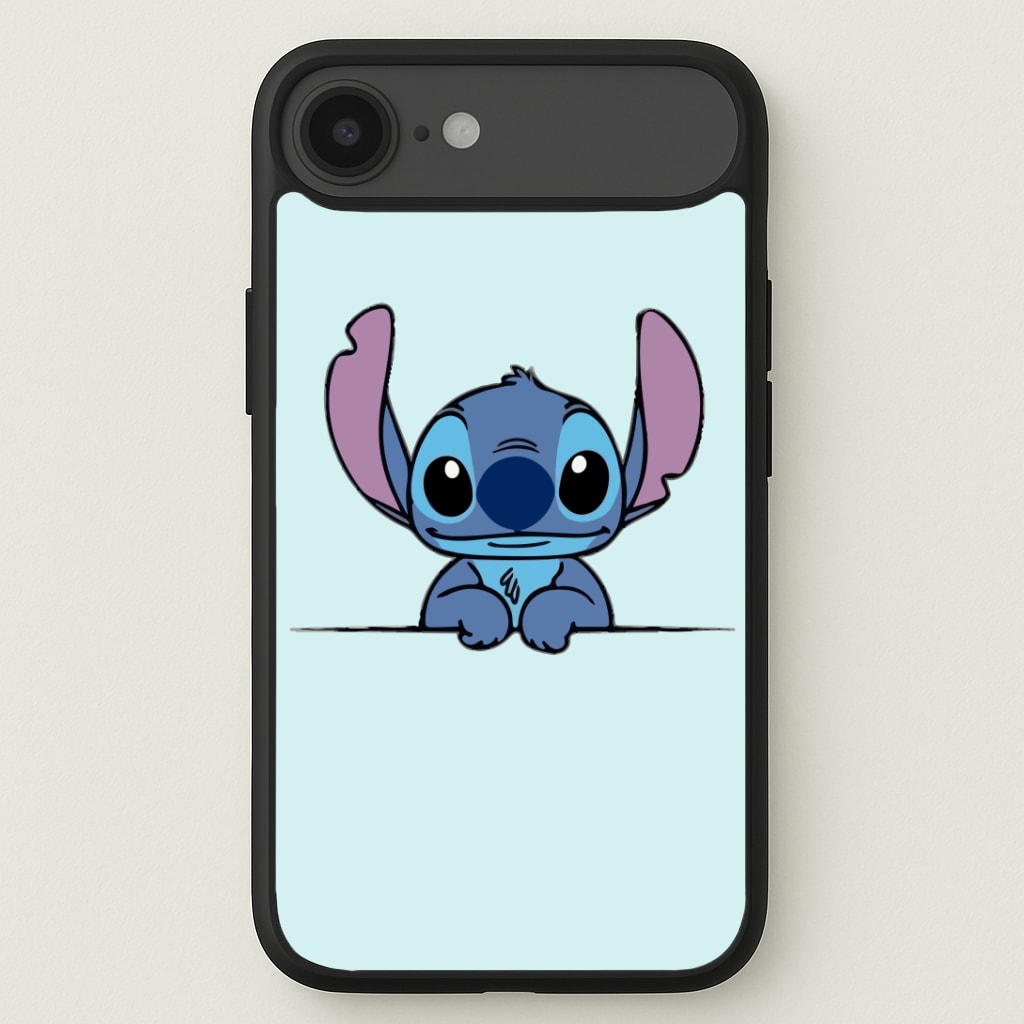 Alien Blue Leaning Phone Case