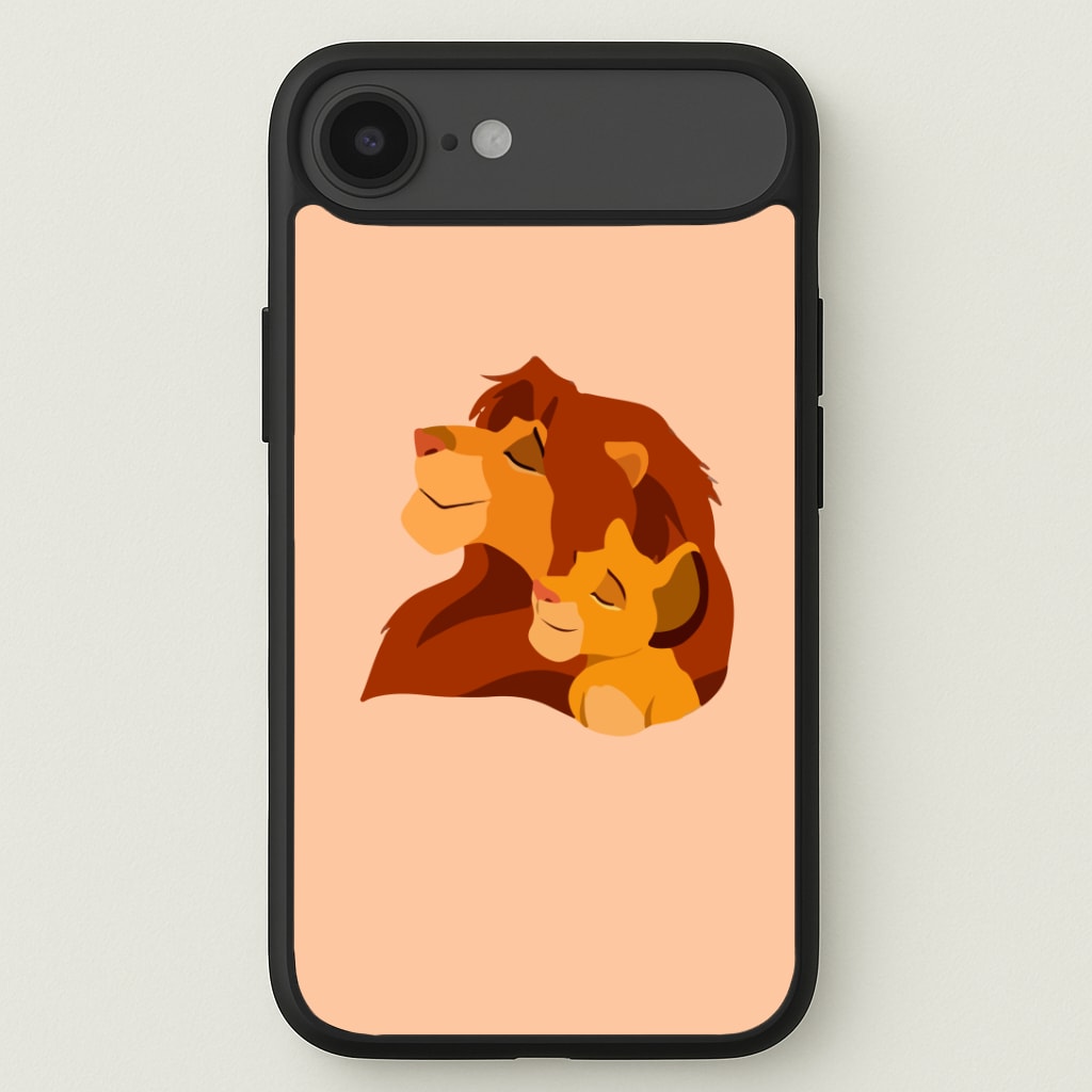King Lion And Cub Phone Case