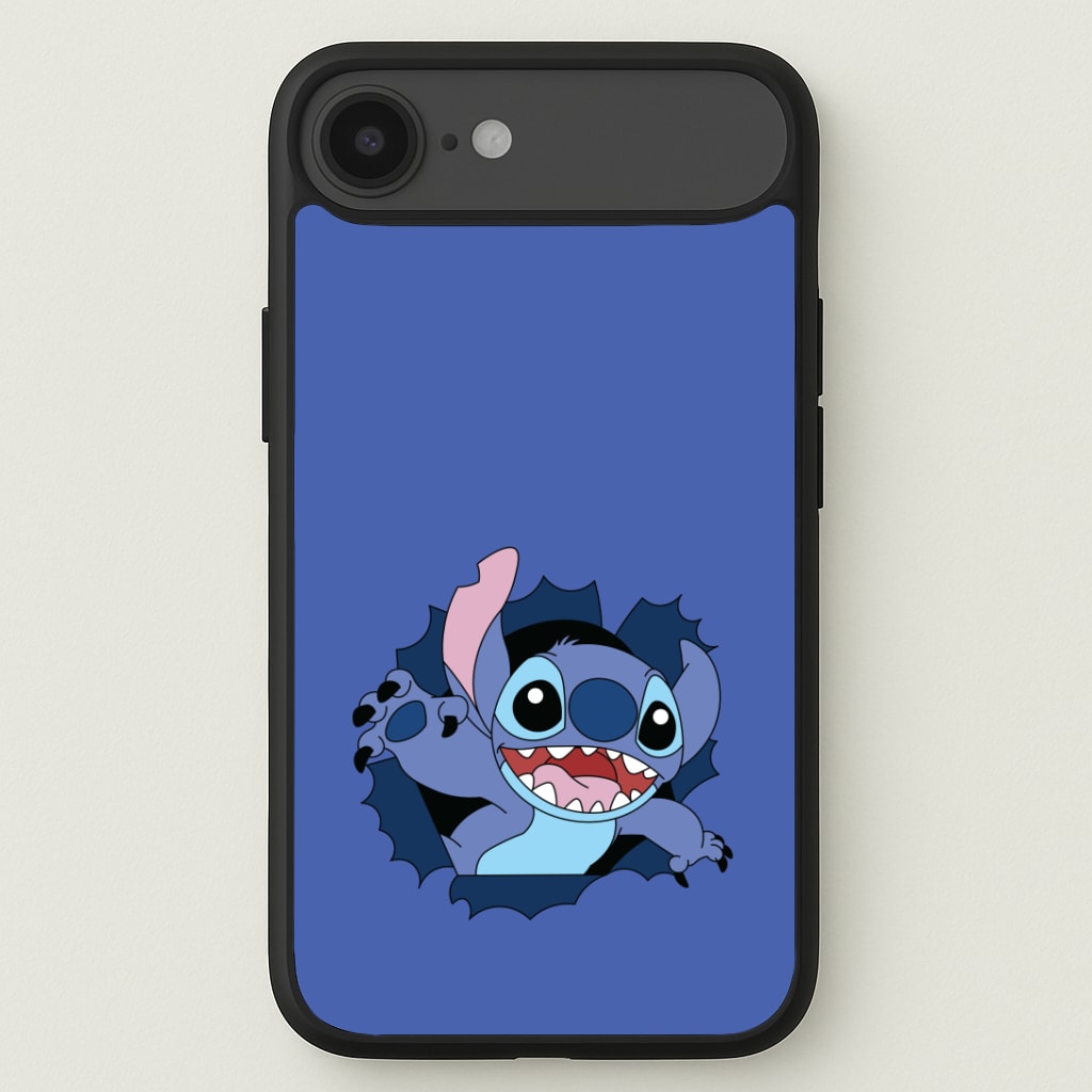 Torn Blue Alien Phone Case