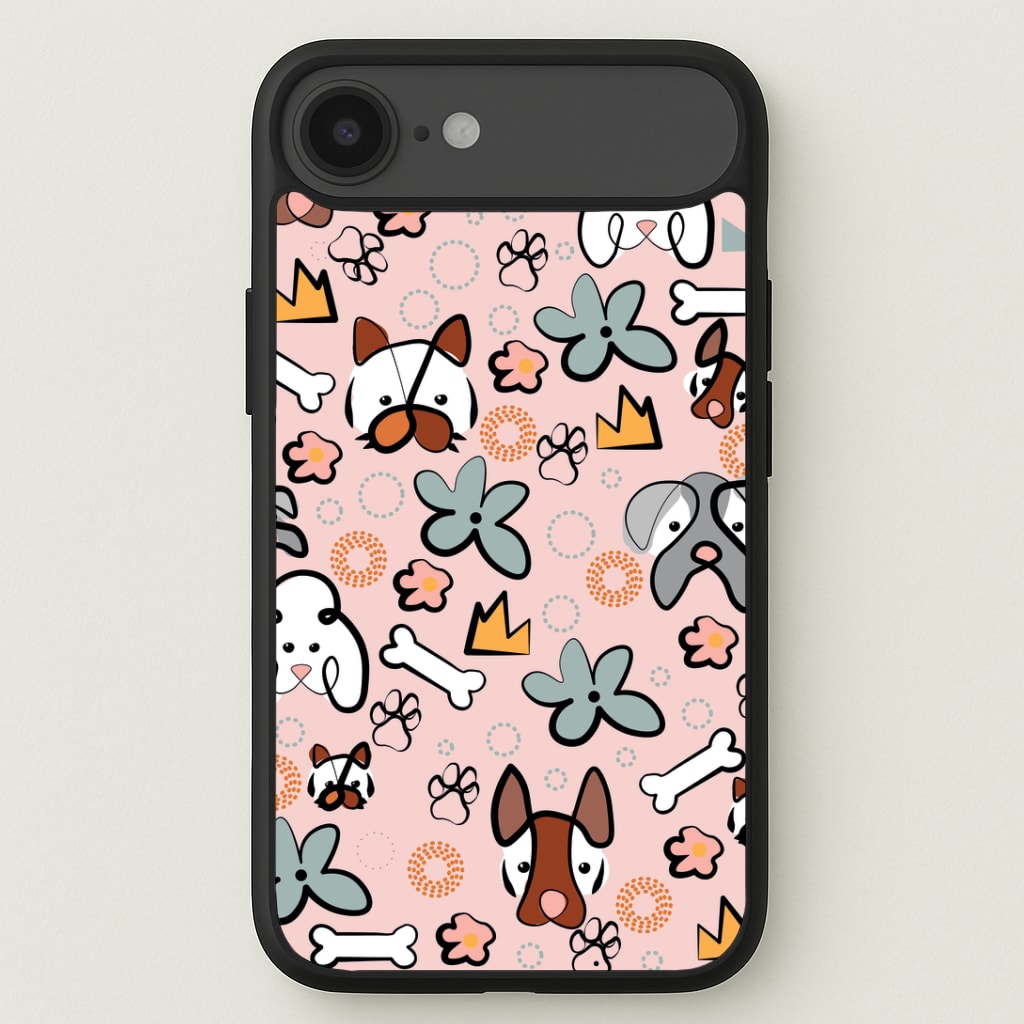 Bones and dogs - Dog Patterns Phone Case