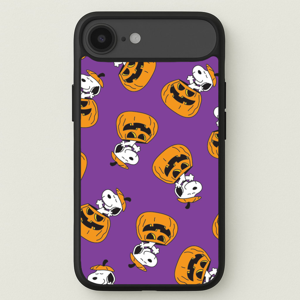 Cartoon Beagle Pumpkin Pattern Phone Case