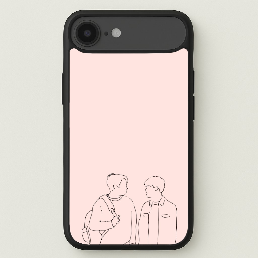 Outline - Heart TV Phone Case