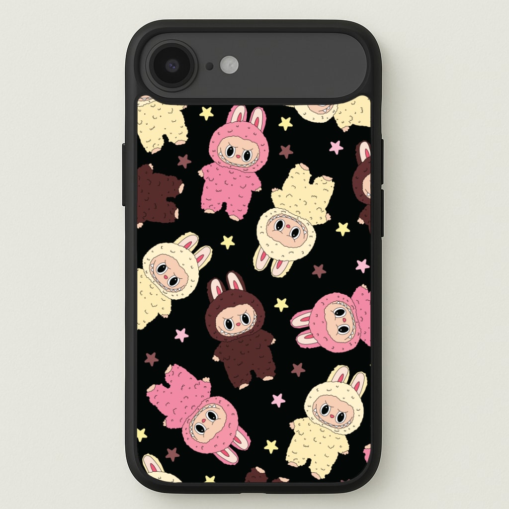 Cute Monsters And Stars Pattern Phone Case