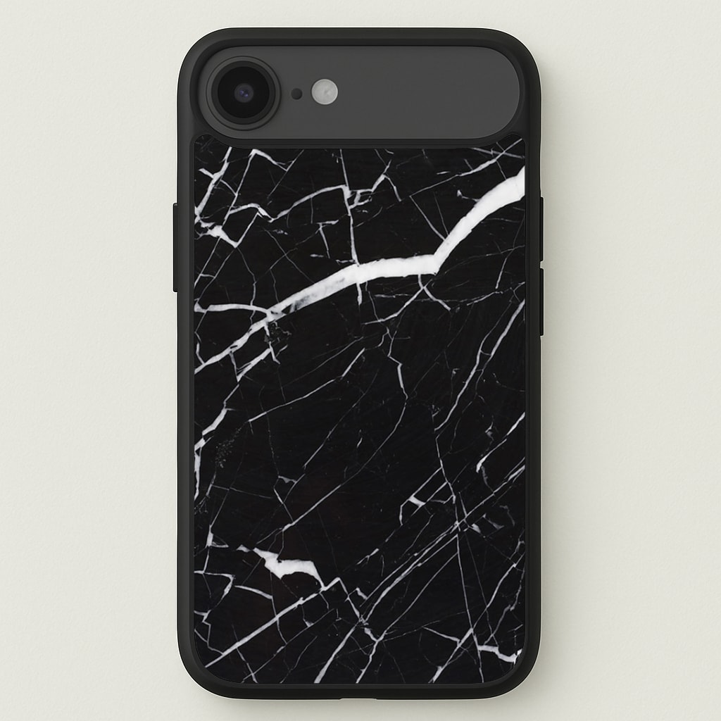 Black & White Marble Pattern Phone Case