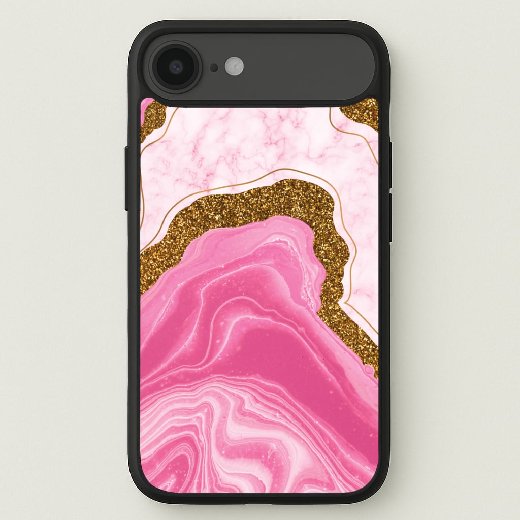 Marble Rock Veins And Glitter Phone Case