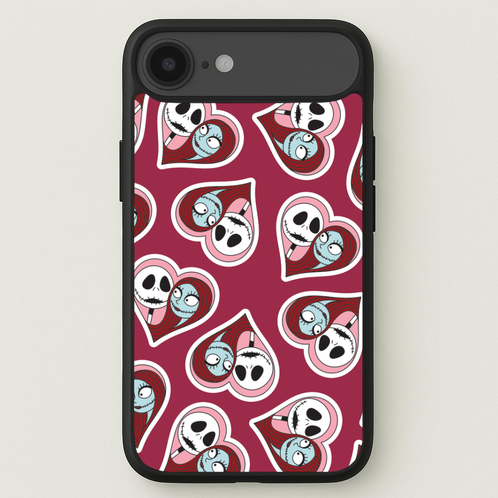 J And S Heart Pattern Phone Case