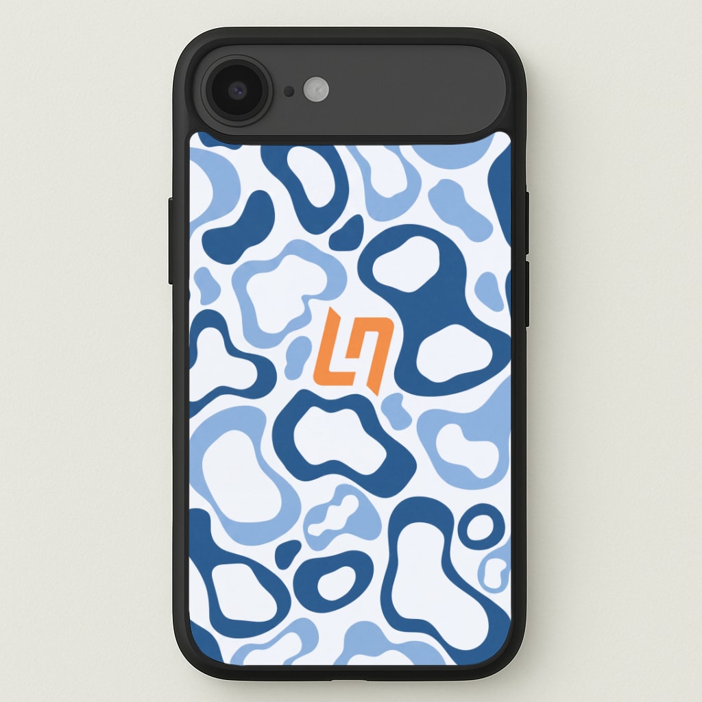 Norris Helmet Pattern - Blue Phone Case