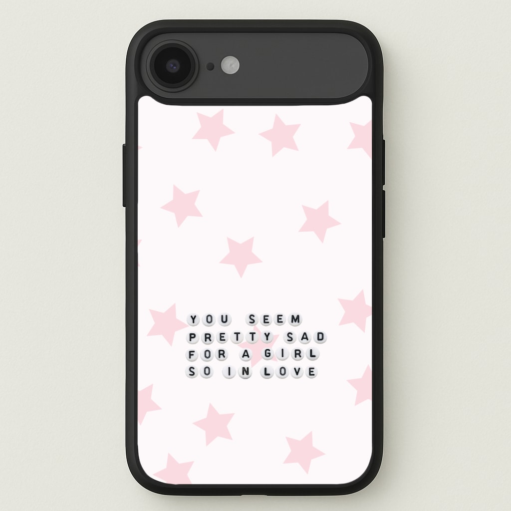 Pretty Sad Letter Beads Phone Case