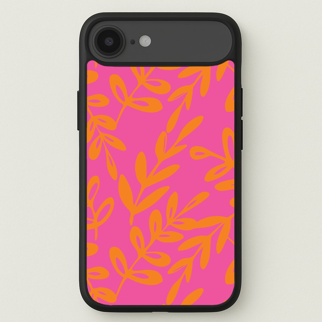 Pink & Orange Leaves - Foliage Phone Case