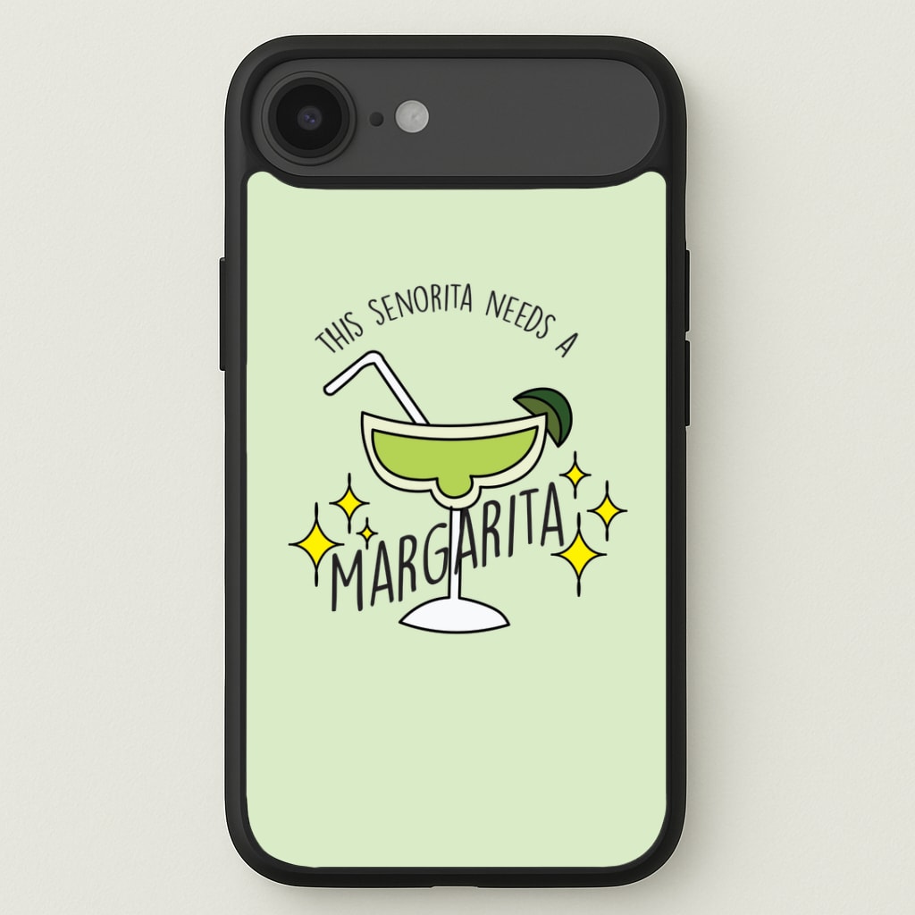 This Senorita Needs A Margarita - Funny Quotes Phone Case