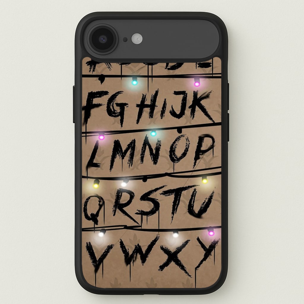 Stranger Alphabet Wall Phone Case