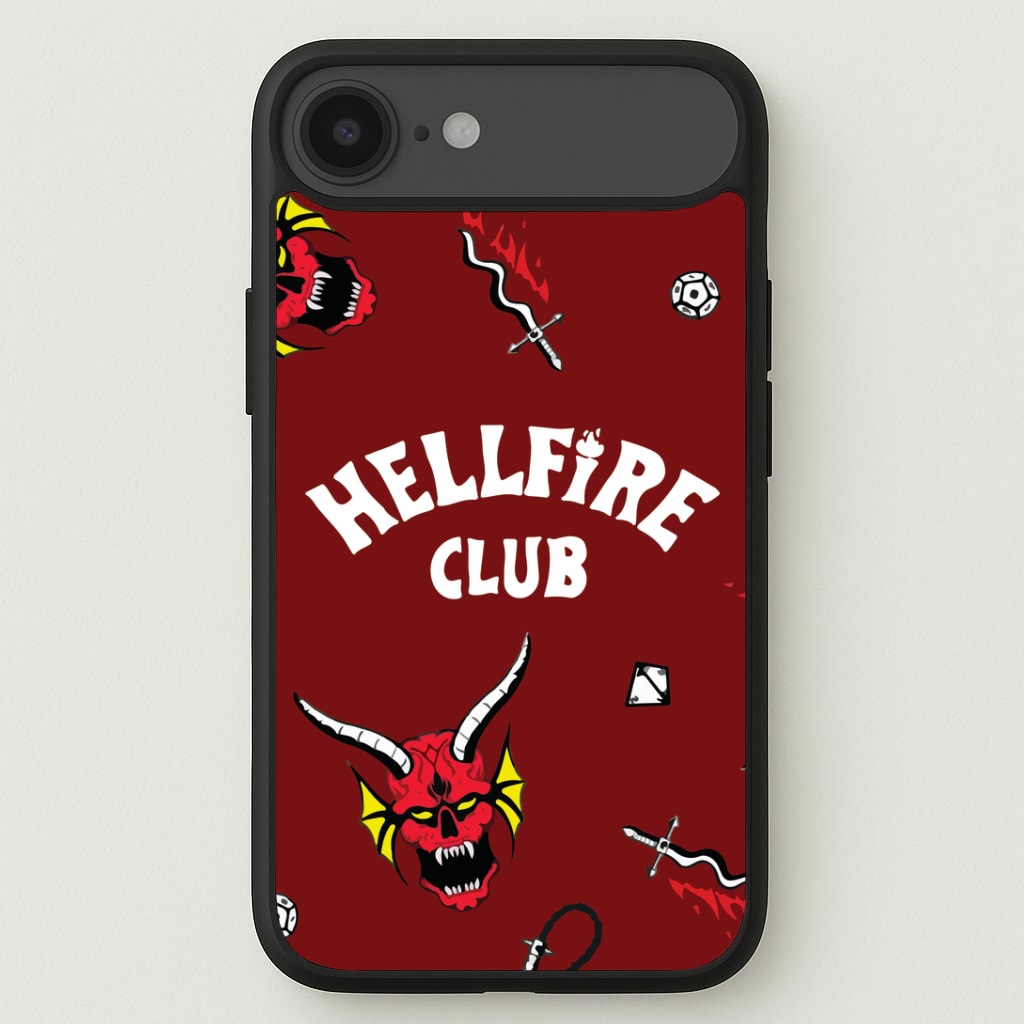 Hellfire Club Icons Collage Red Phone Case
