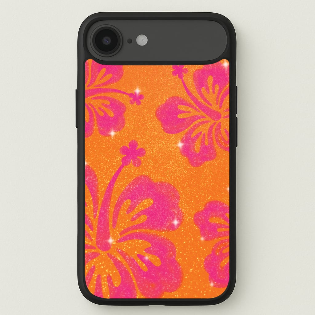 Shimmer Hibiscus Phone Case