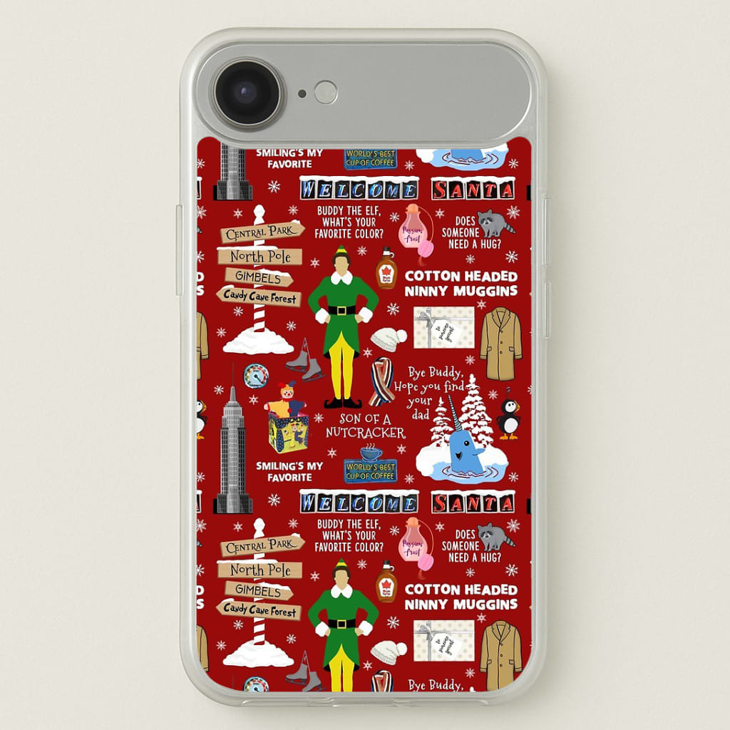 Red Elf Pattern Phone Case