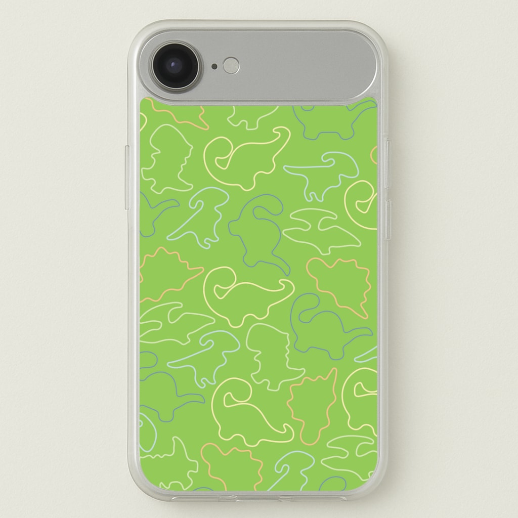 Outline Pattern - Dinosaurs Phone Case