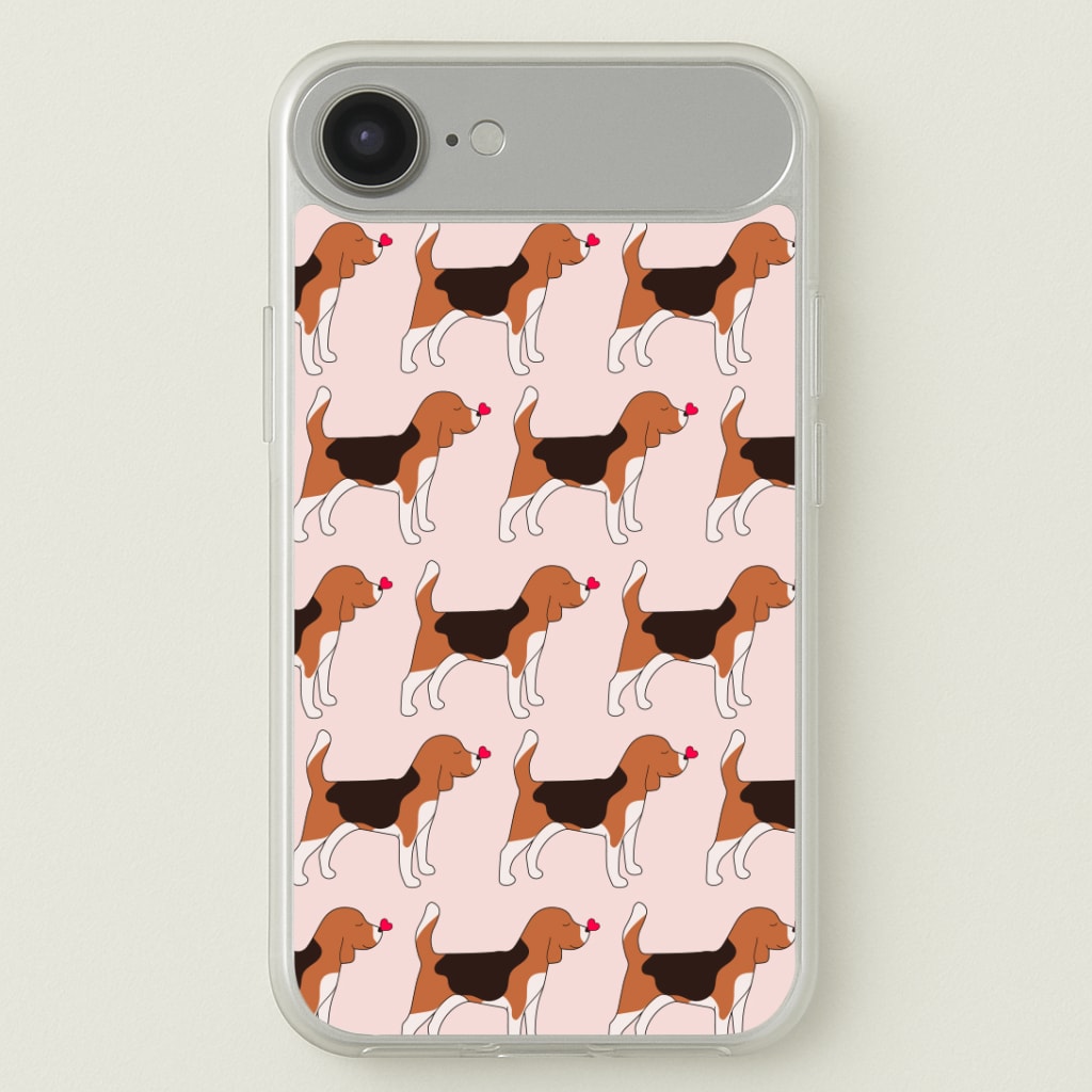 Love Beagle - Dog Pattern Phone Case