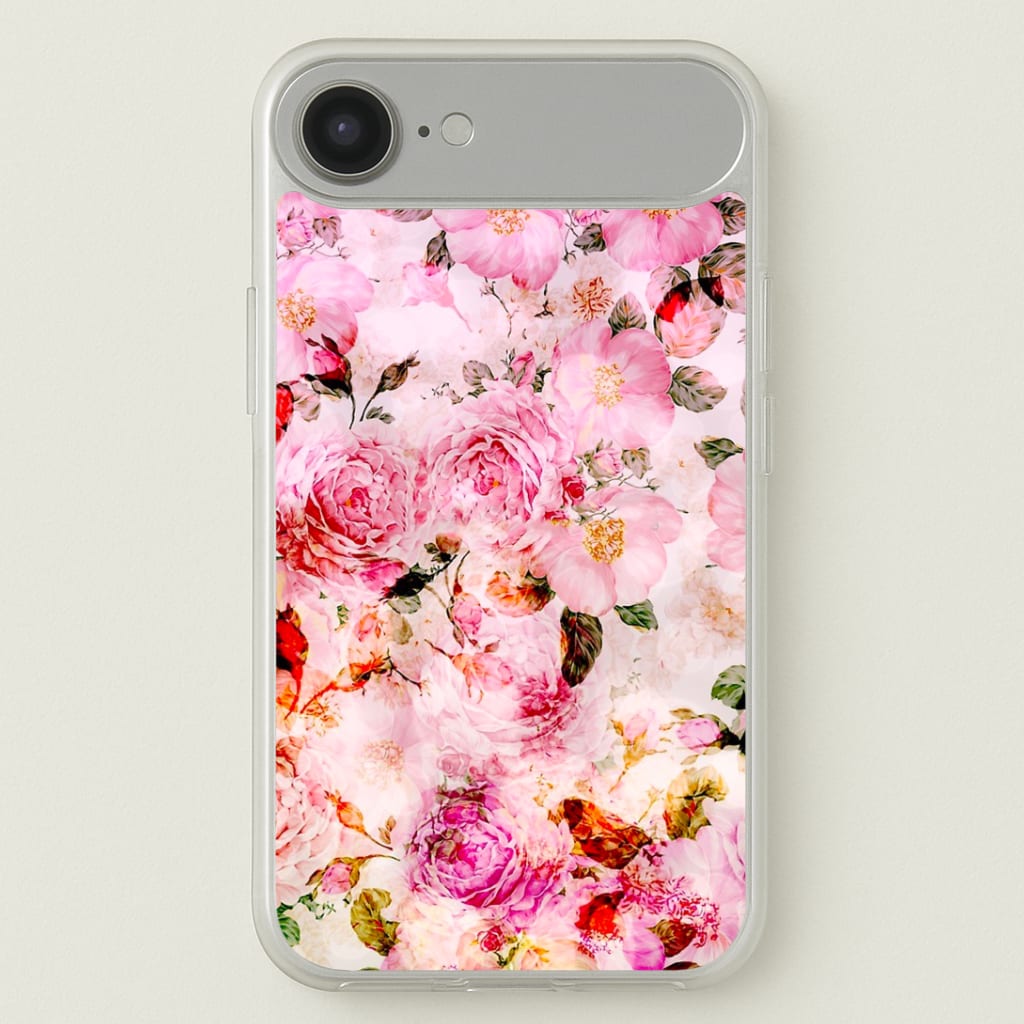 Pretty Pink Chic Floral Pattern Phone Case