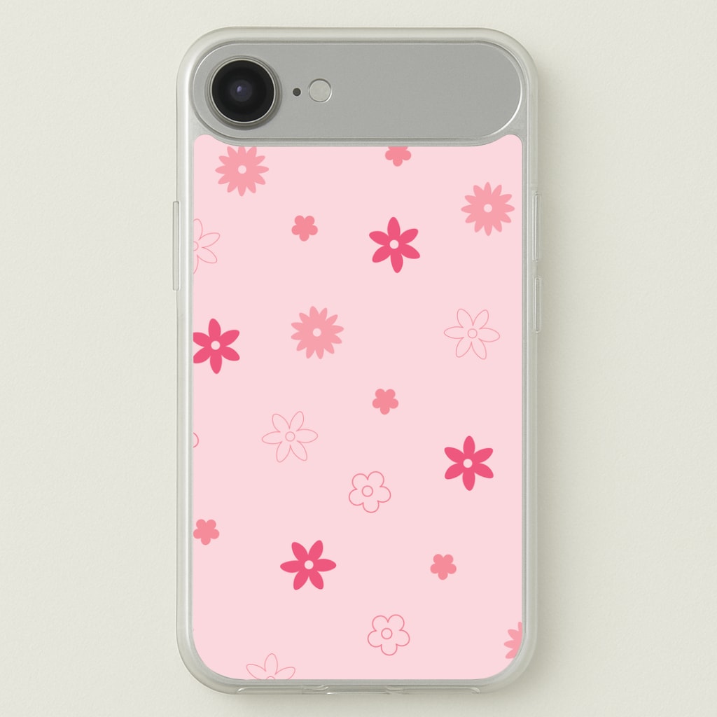 Flower Types Pattern Pink Phone Case