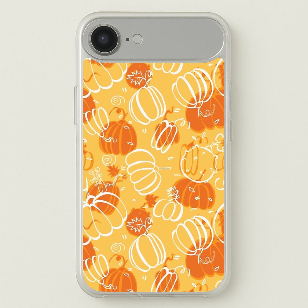 Drawn Pumpkin Pattern Phone Case