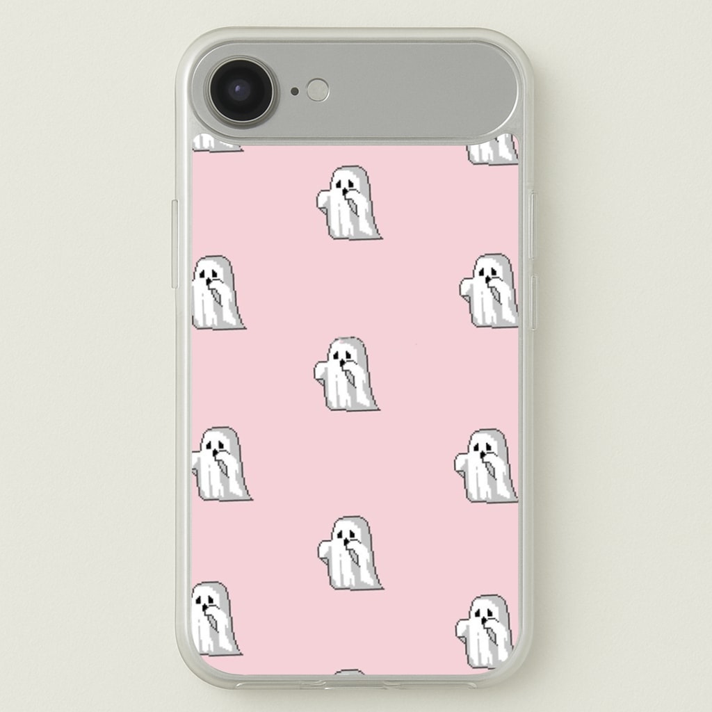 Pastel Pixel Ghost Halloween Phone Case