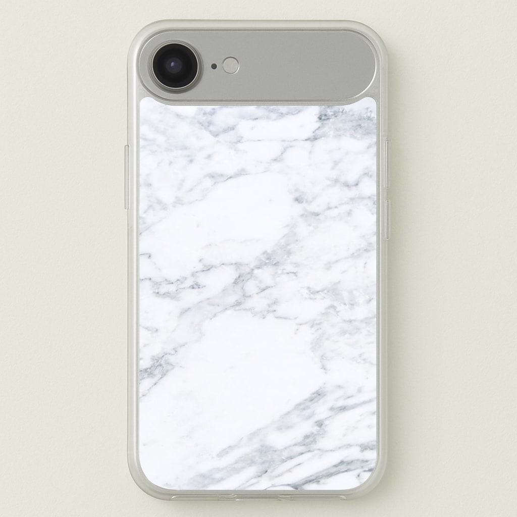 White Marble Pattern Phone Case