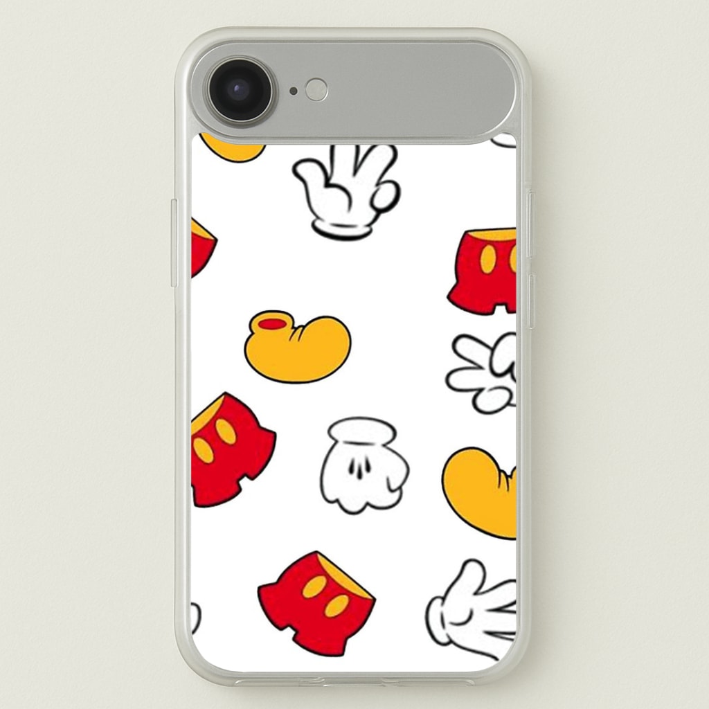Mouse Gloves, Shorts and Shoes Phone Case