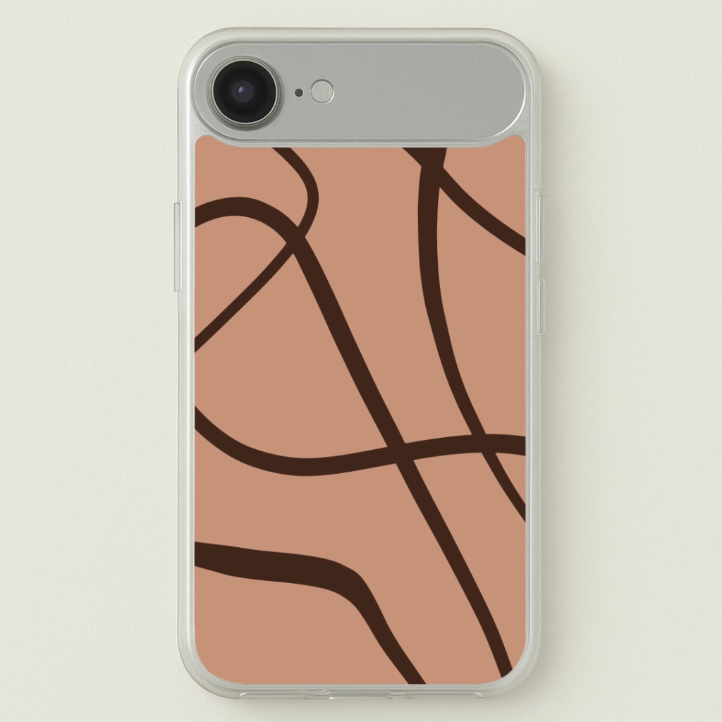 Lined Abstract Nude Phone Case