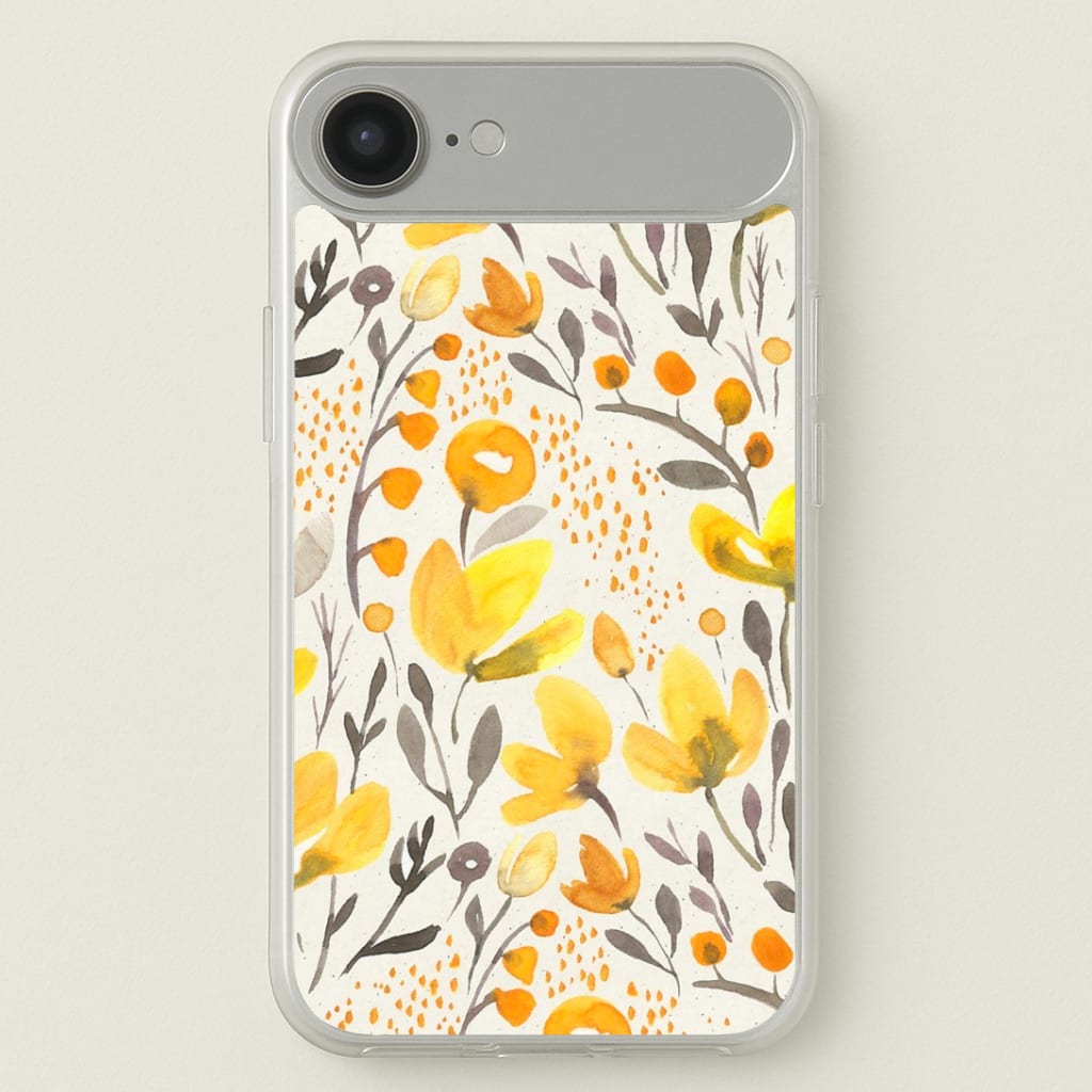 Yellow Field Floral Phone Case