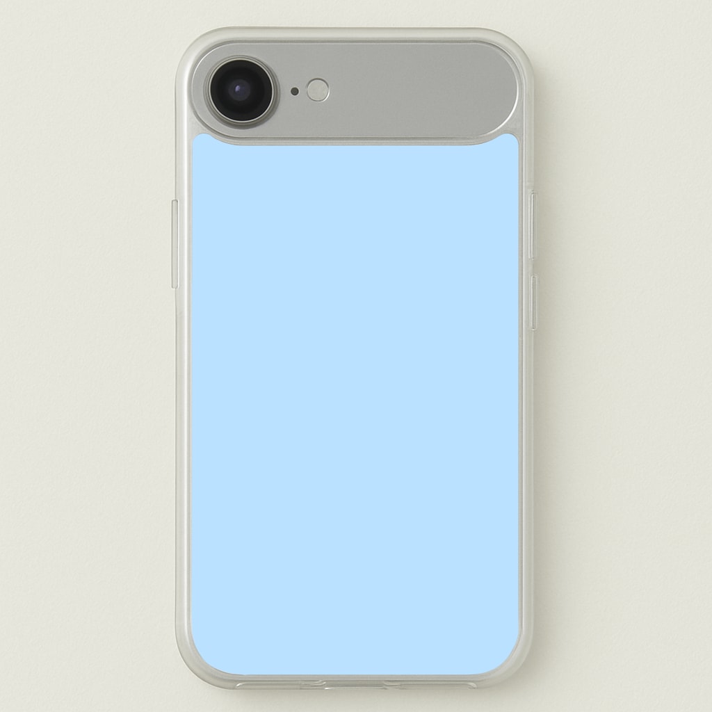 Back To Casics - Pretty Pastels - Plain Blue Phone Case
