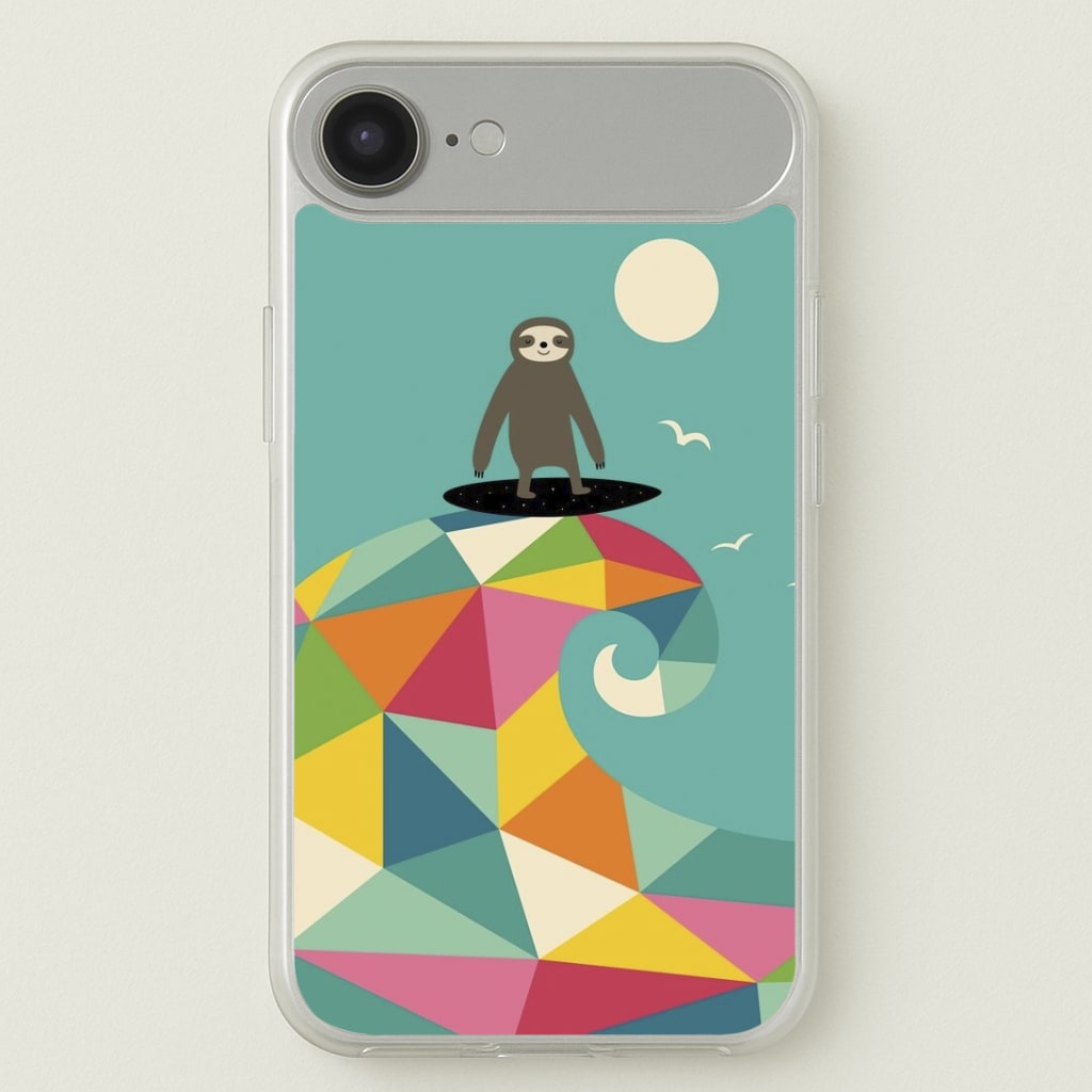 Surfing Sloth Phone Case