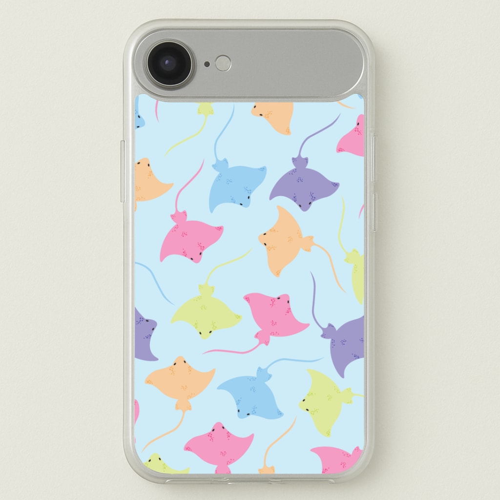 Multi Coloured Sting Ray Pattern - Sealife Phone Case