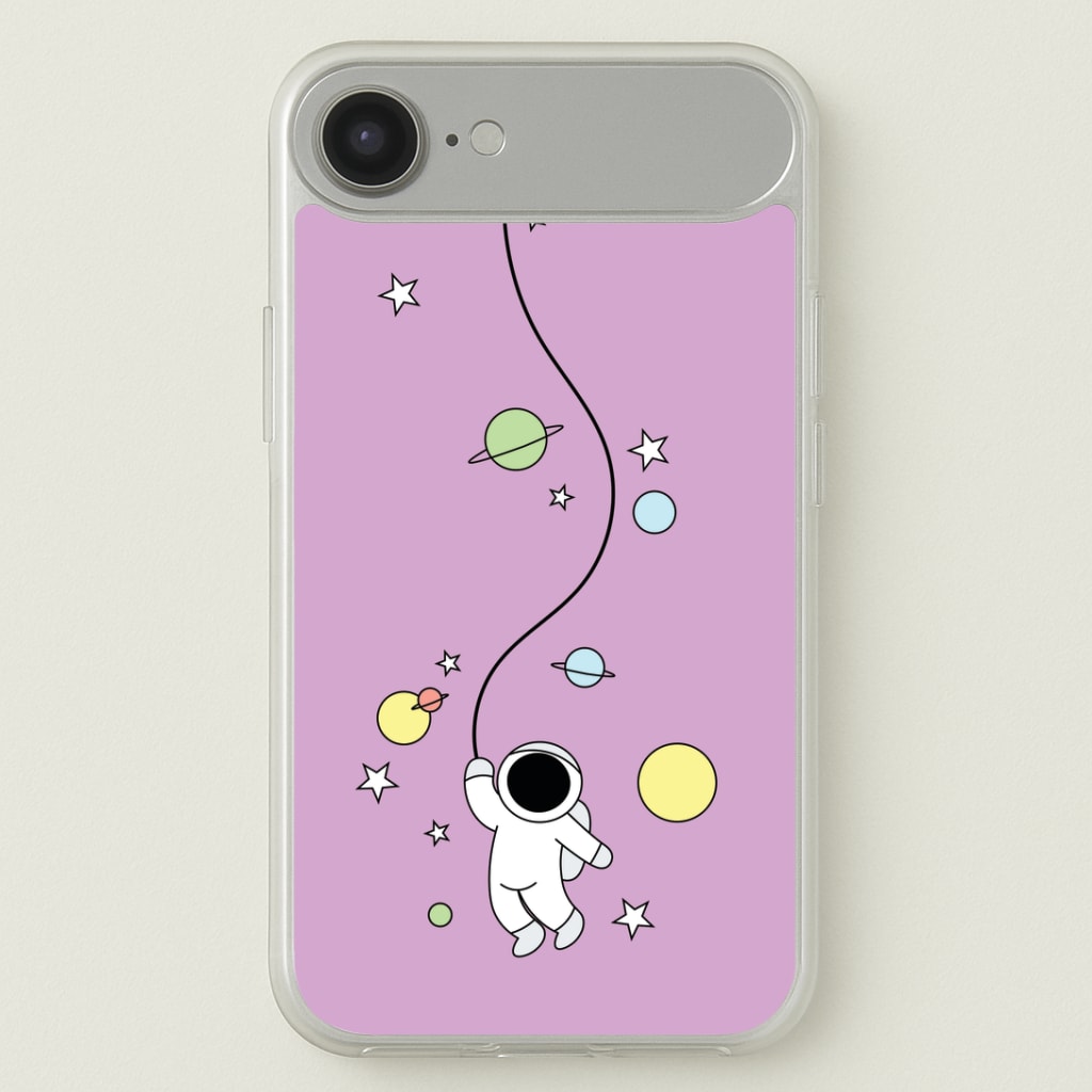 Cute Hanging Astronaut Phone Case