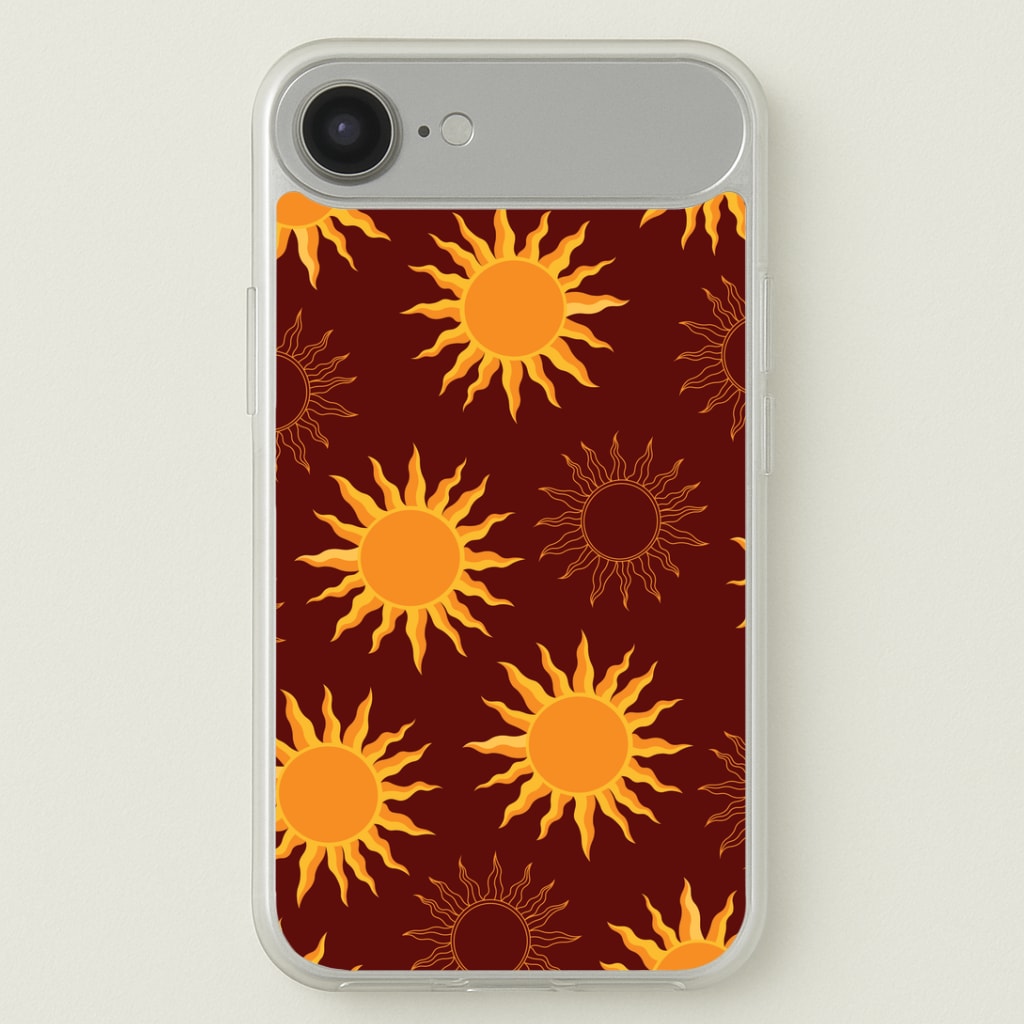 Vintage Sun Pattern Phone Case