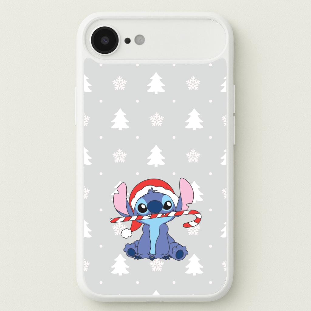Cute Blue Alien Candycane Phone Case
