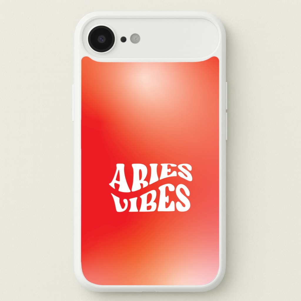 Aries Vibes Gradient Zodiac Phone Case