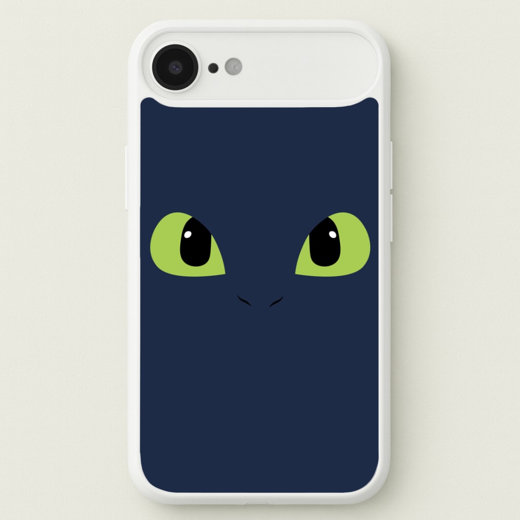 Black Fury Dragon Face Phone Case