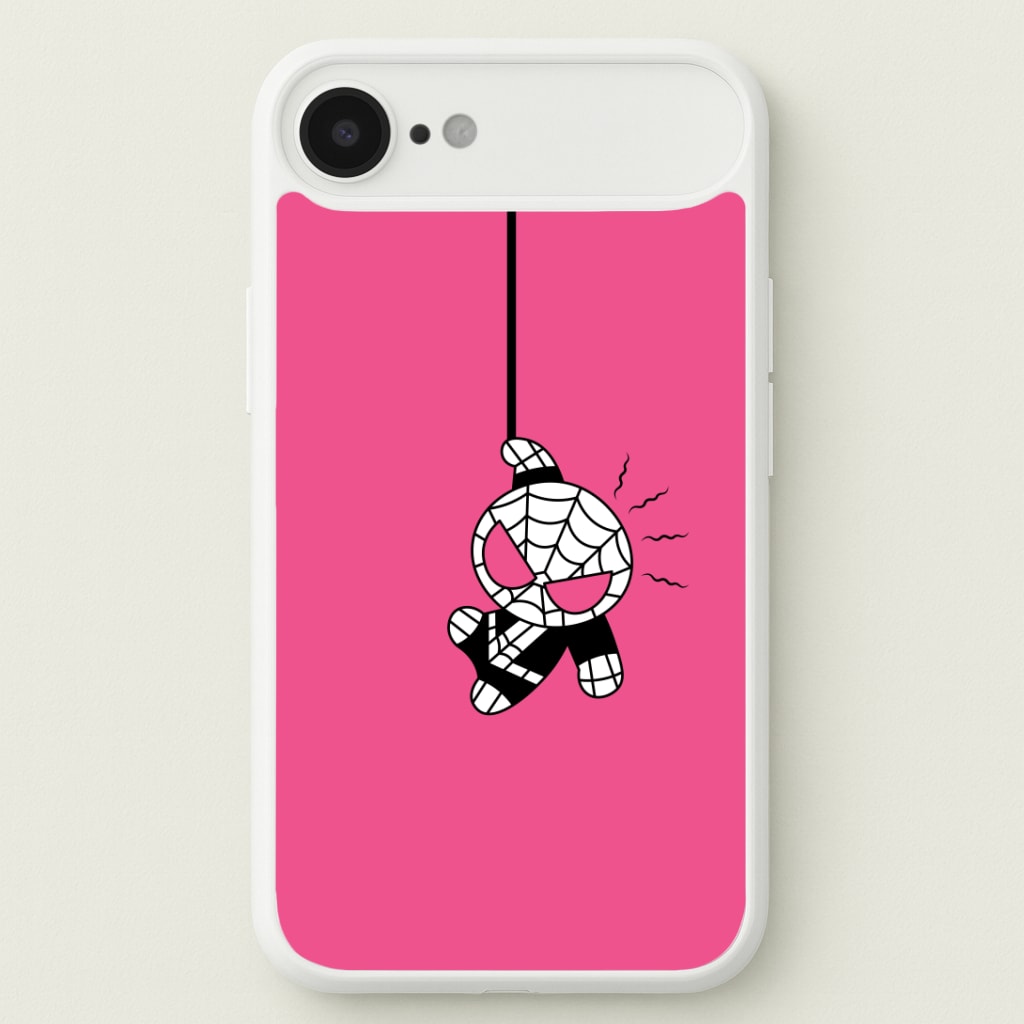 Pink Hanging Spider Hero Phone Case