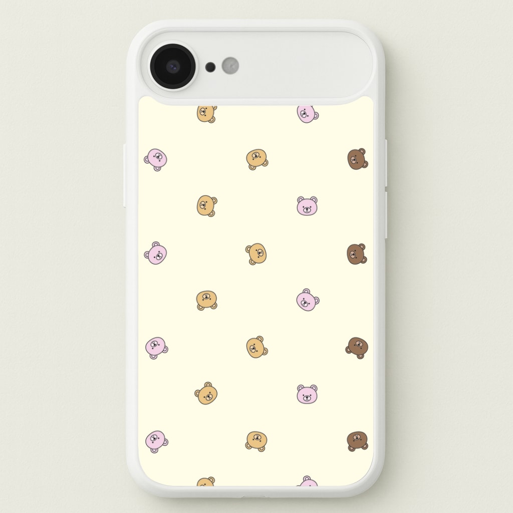 Miniature Teddy Bear Faces Pattern Phone Case