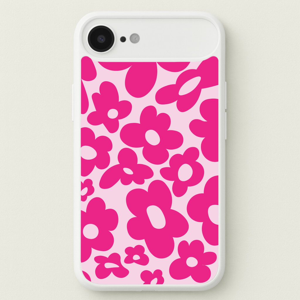 Pink Flowers - Trippy Patterns Phone Case