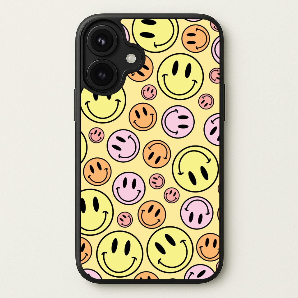 Retro Smileys Pattern Phone Case