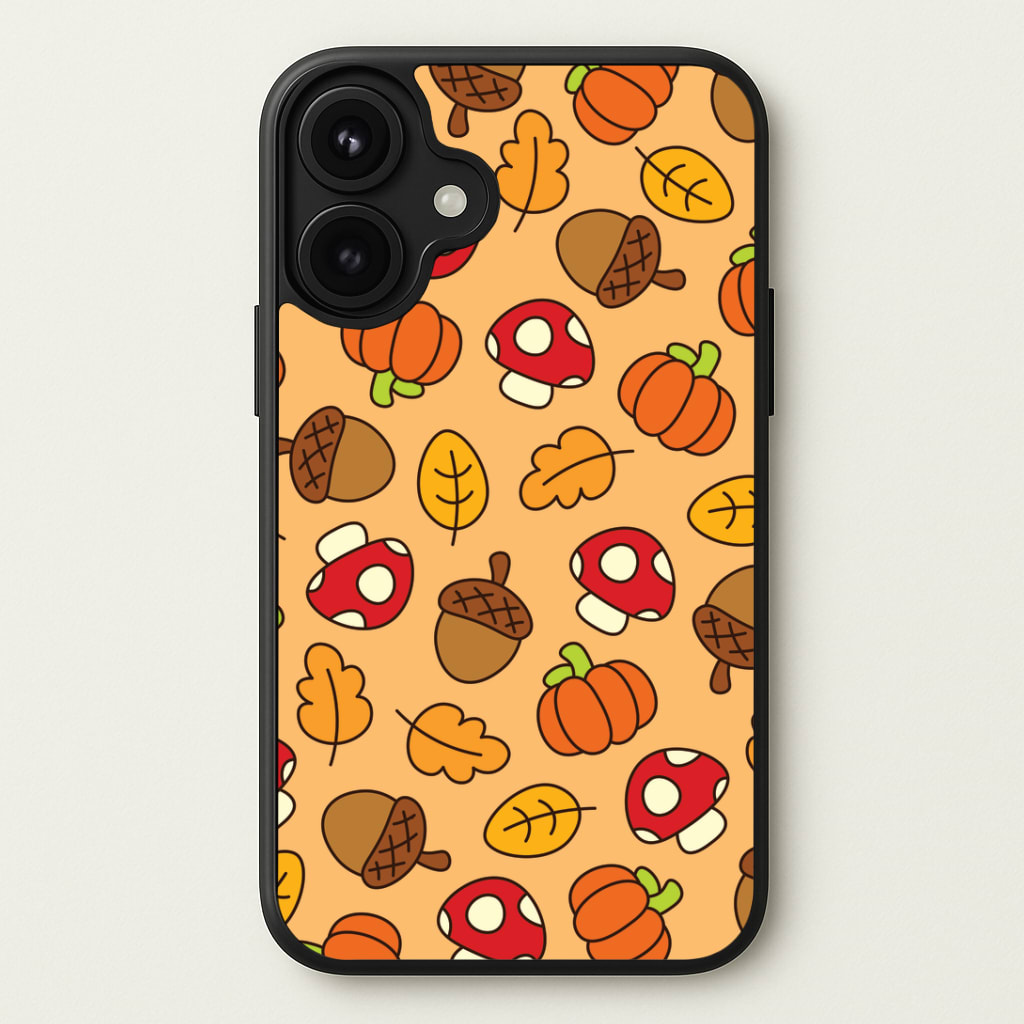Cartoon Autumn Icons Pattern Phone Case