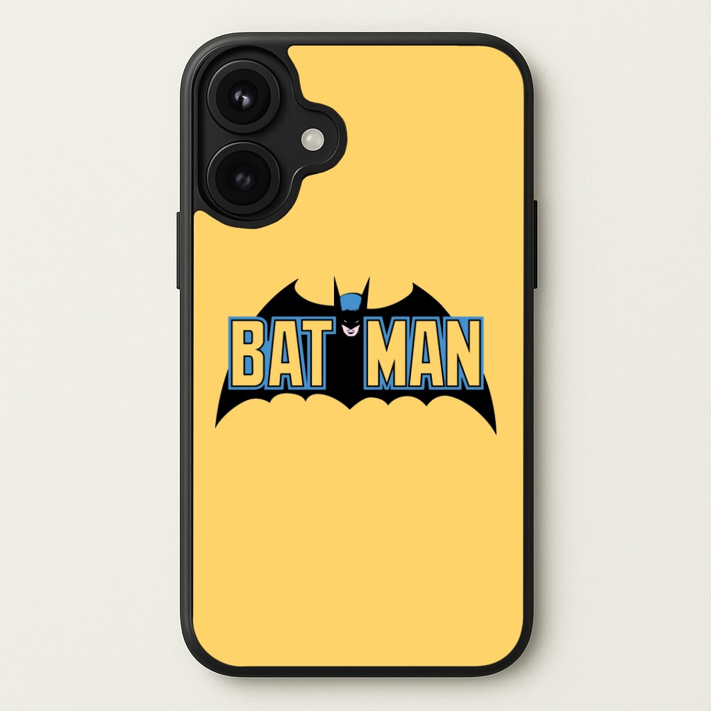 Yellow Bat Superhero Logo Phone Case