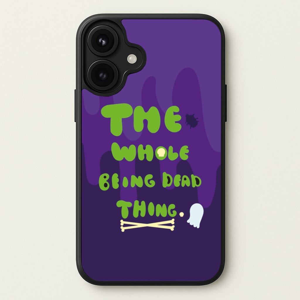 The Whole Being Dead Thing - Beetle Halloween Phone Case
