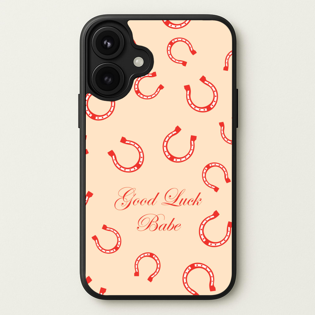 Good Luck Babe Horseshoe Phone Case