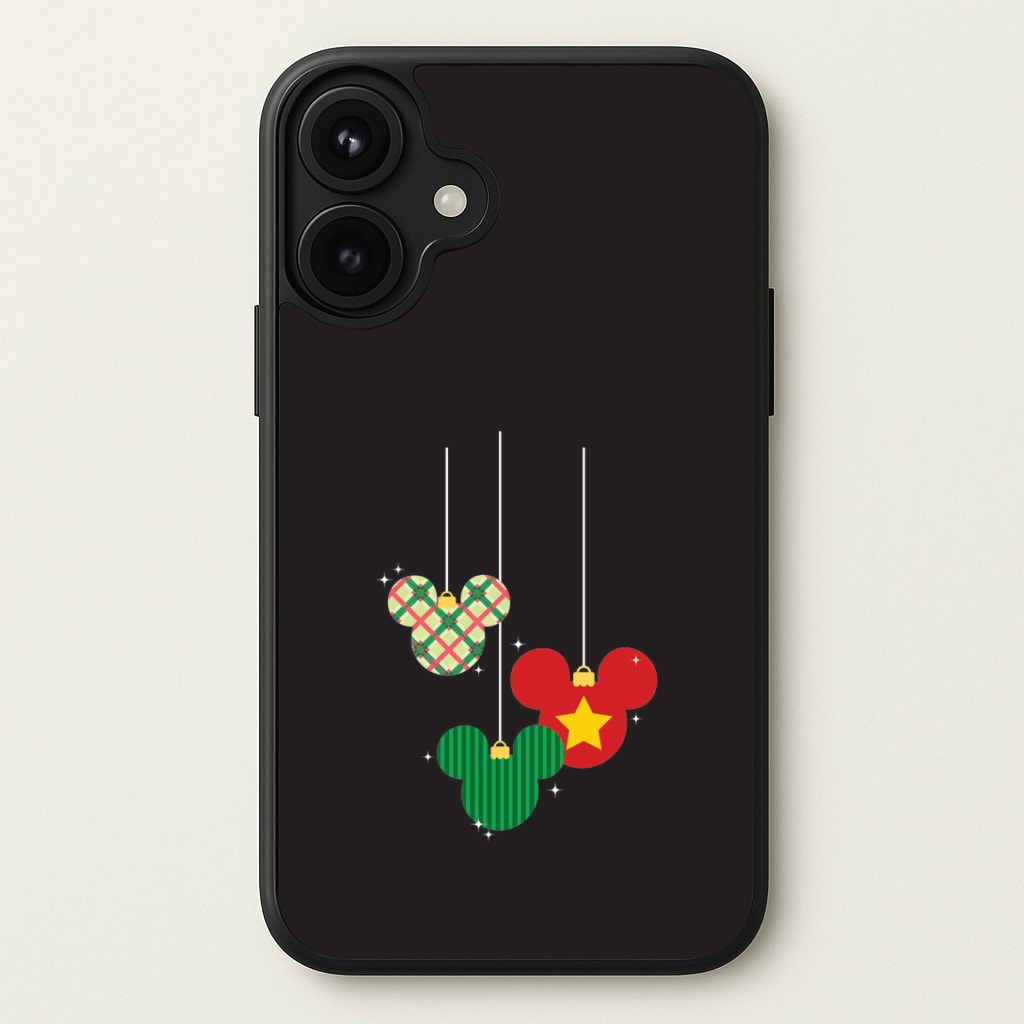 Cartoon Mouse Hanging Baubles Phone Case