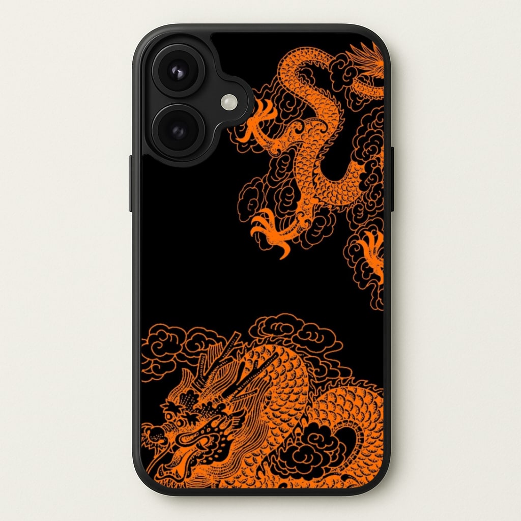 Orange Dragon Phone Case