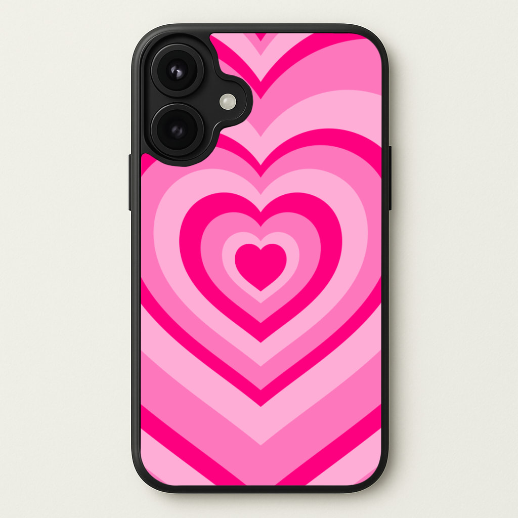 Pink - Colourful Hearts Phone Case
