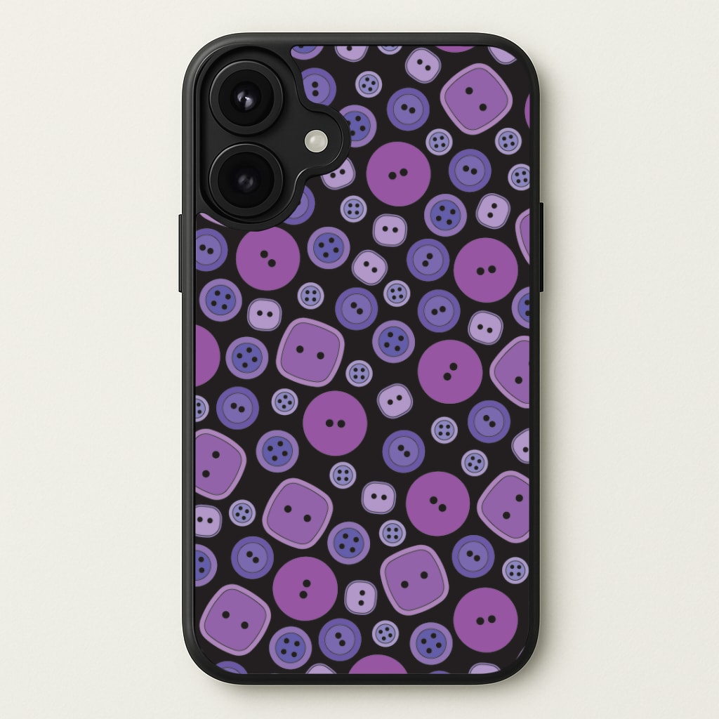Button Pattern Phone Case