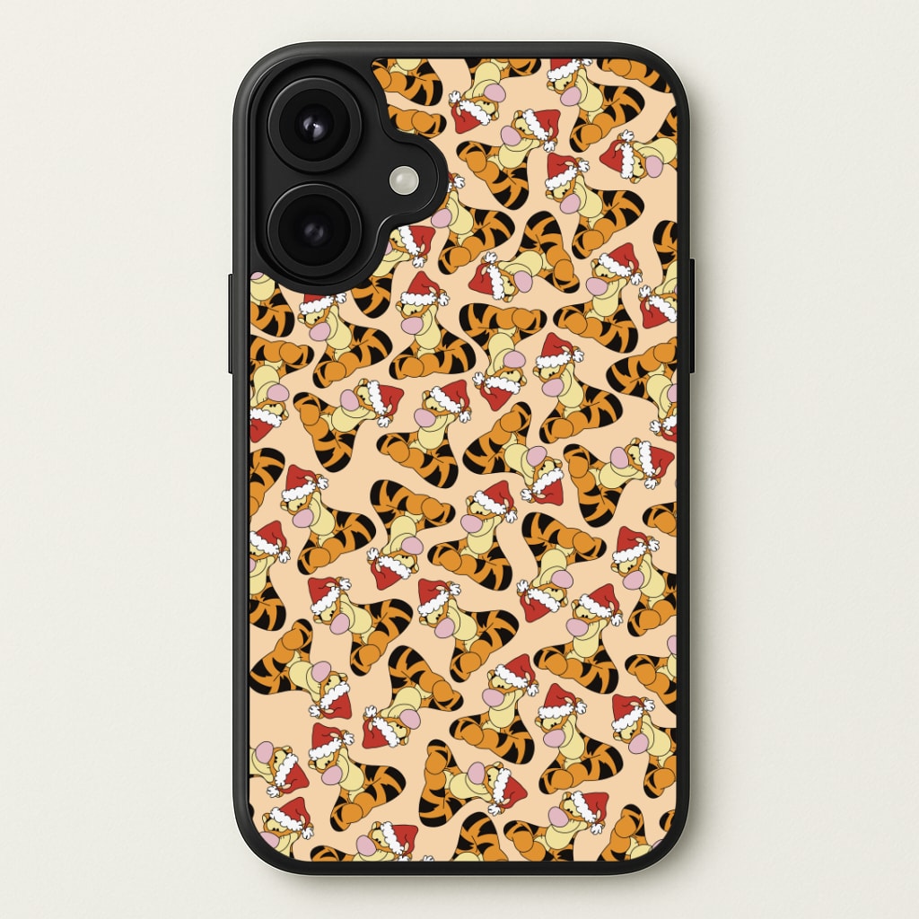 Tiger Pattern Christmas Phone Case